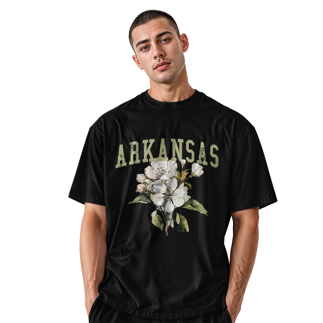 Arkansas Apple Blossom Tee - Black view