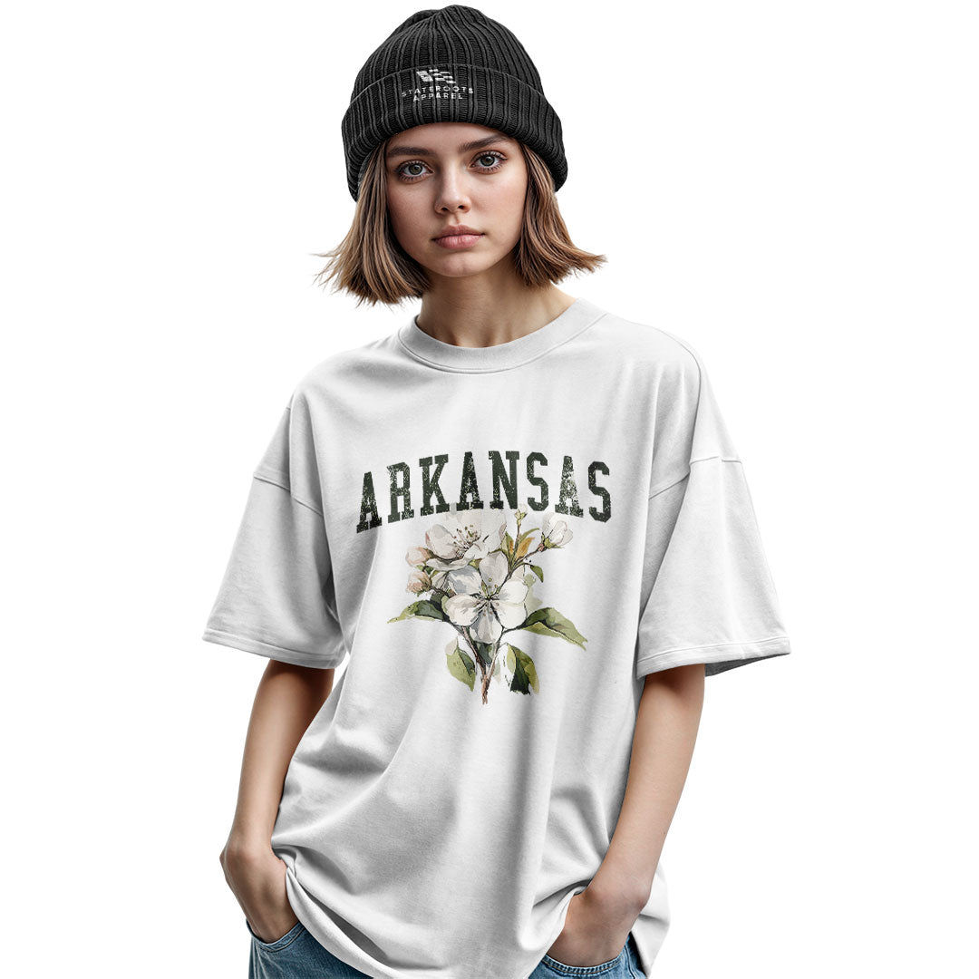Arkansas Apple Blossom Tee - Military Green view