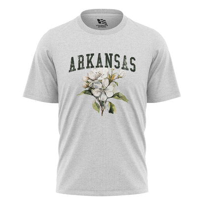 Arkansas Apple Blossom Tee - White flatlay