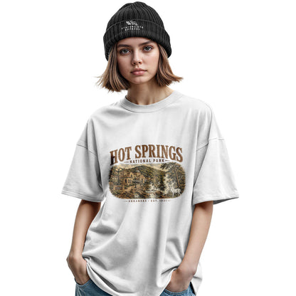 Arkansas Hot Springs Est 1921 Tee - Military Green view
