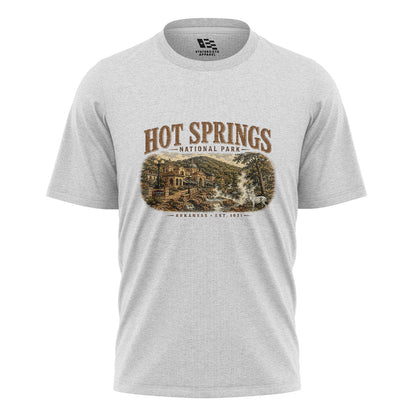 Arkansas Hot Springs Est 1921 Tee - White flatlay