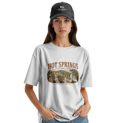 Arkansas Hot Springs Est 1921 Tee - White view