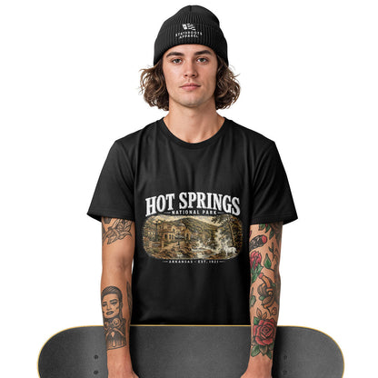 Arkansas Hot Springs Est 1921 Tee - White view