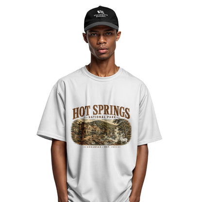 Arkansas Hot Springs Est 1921 Tee - White view