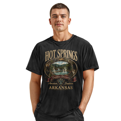 Arkansas Hot Springs Outdoor Discovery Tee - Navy view