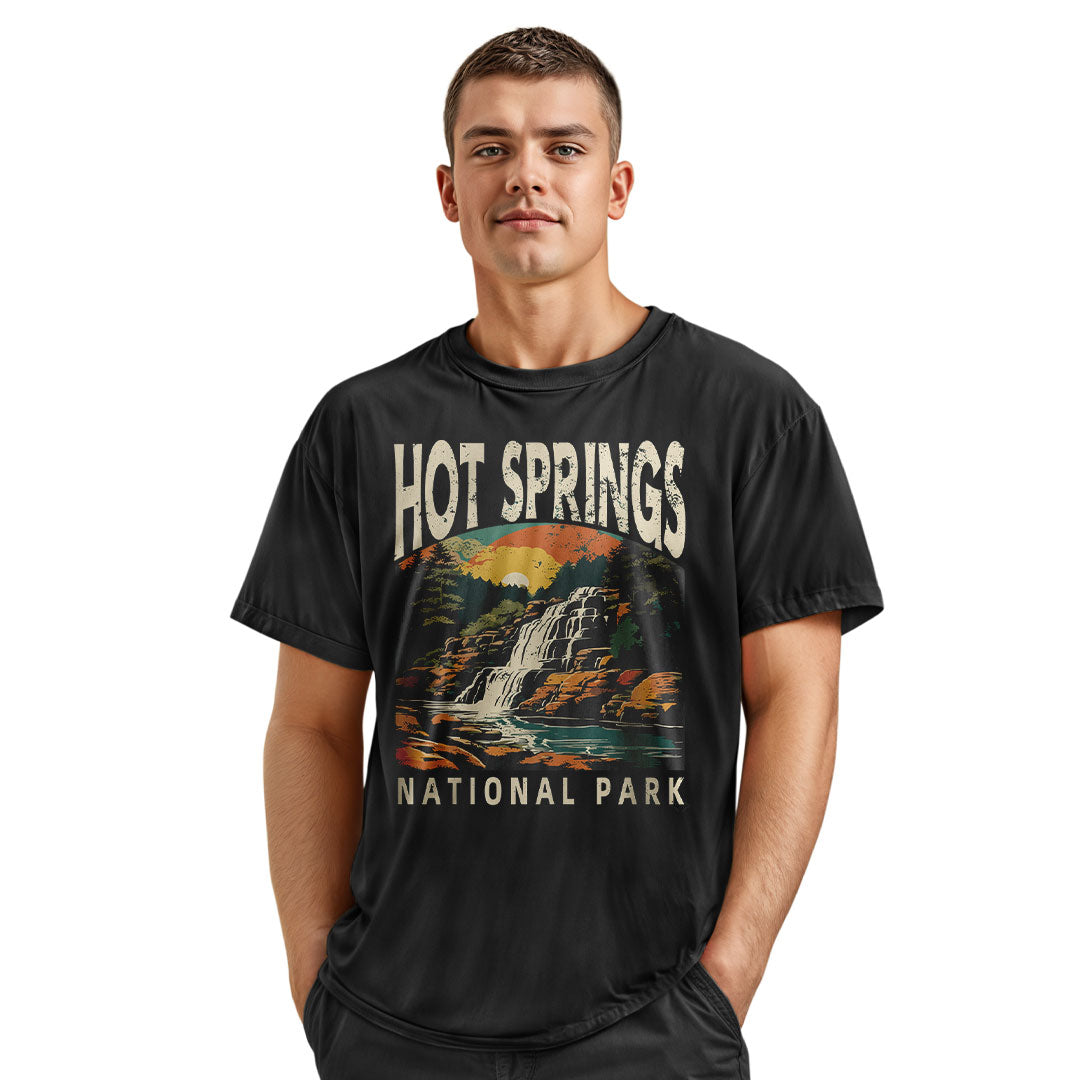 Arkansas Hot Springs Waterfall Tee - Navy view