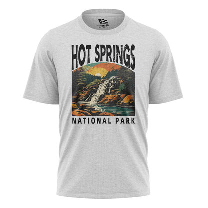 Arkansas Hot Springs Waterfall Tee - White flatlay