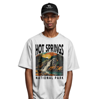 Arkansas Hot Springs Waterfall Tee - White view