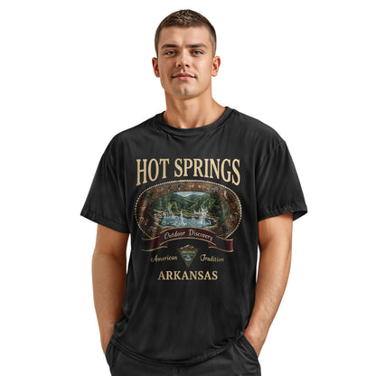 Arkansas Hot Springs Wildlife Tee - Navy view