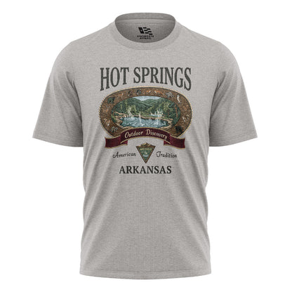 Arkansas Hot Springs Wildlife Tee - Sport Grey flatlay