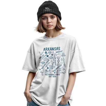 Arkansas Icons Sayings Tee - Military Green view
