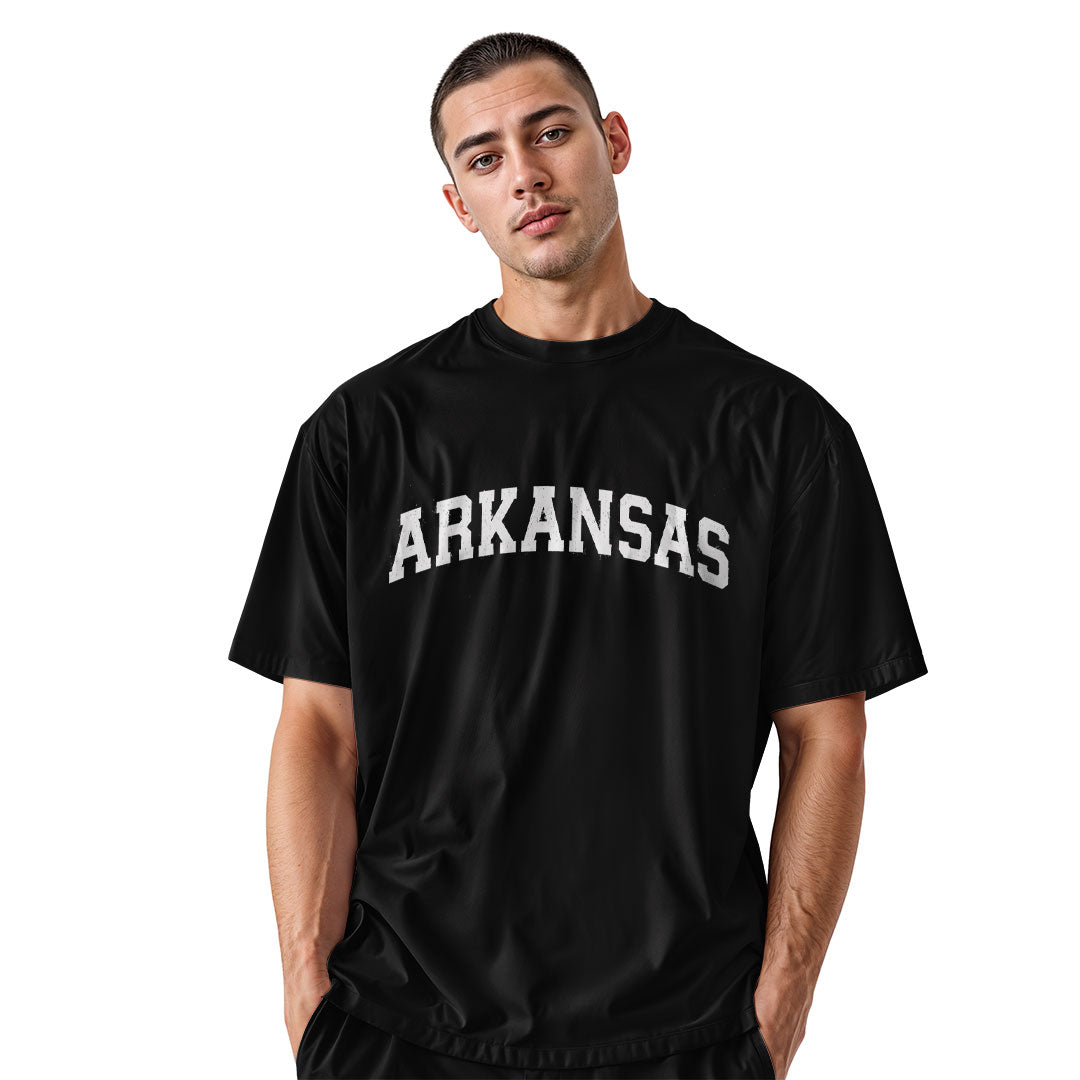 Arkansas Varsity Arch Tee - Black view