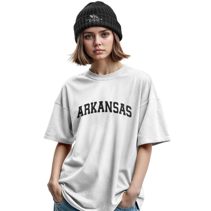 Arkansas Varsity Arch Tee - Military Green view