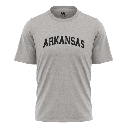 Arkansas Varsity Arch Tee - Sport Grey flatlay