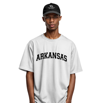 Arkansas Varsity Arch Tee - White view