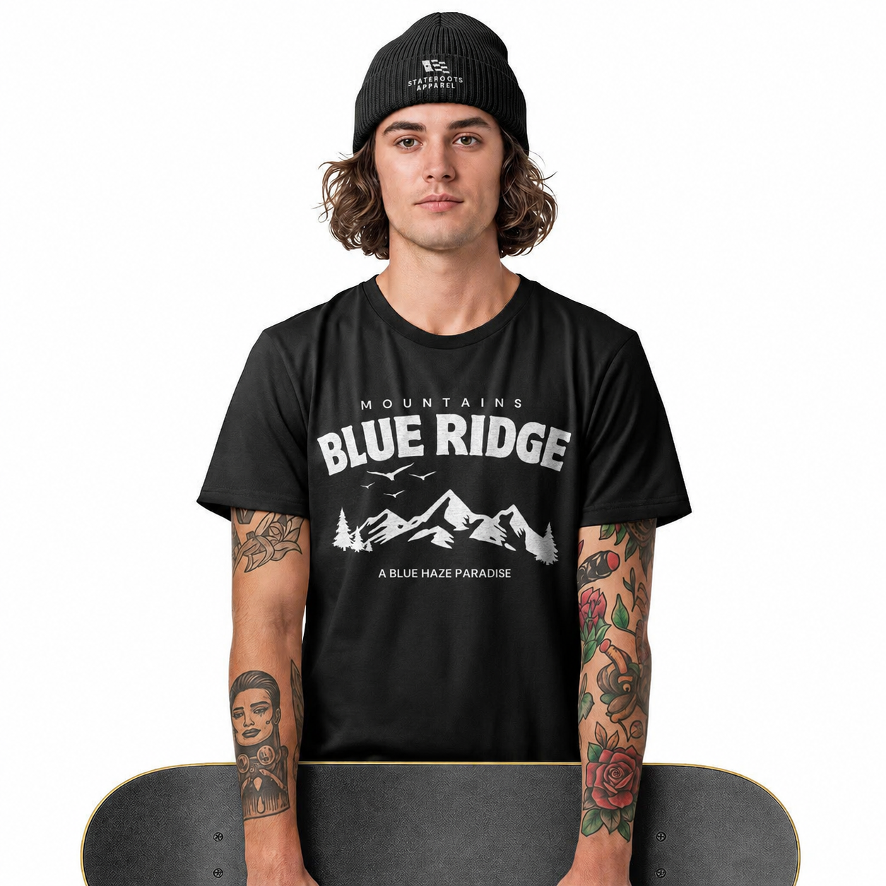 Blue Ridge Mountains Georgia T-Shirt | Appalachian Scenic Minimalist Tee