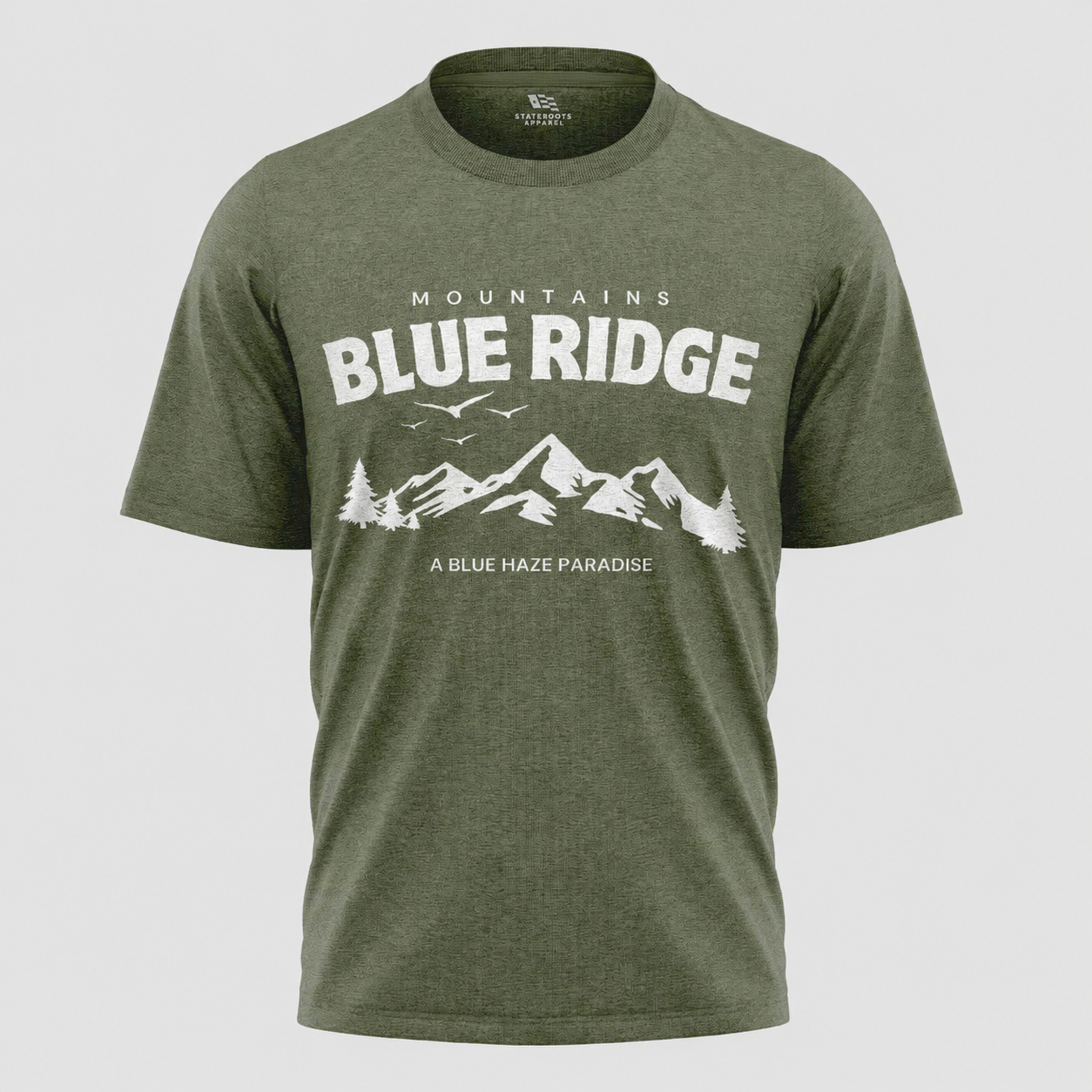 Blue Ridge Mountains Georgia T-Shirt | Appalachian Scenic Minimalist Tee
