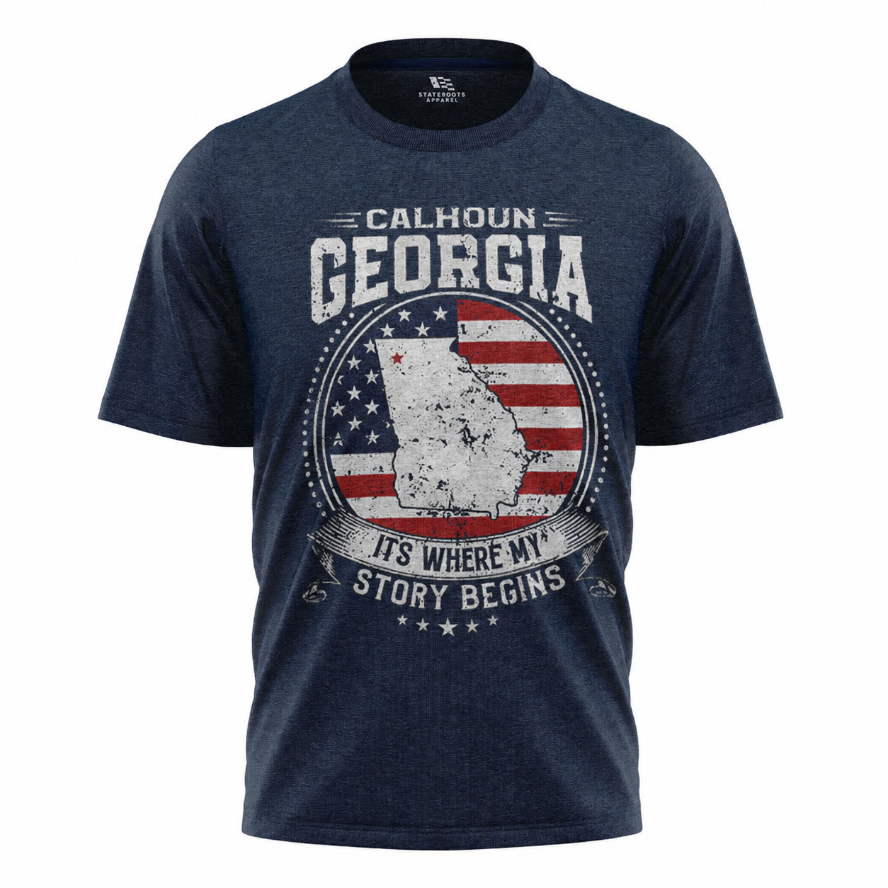 Calhoun Georgia T-Shirt | American Flag Hometown Pride Patriotic Tee
