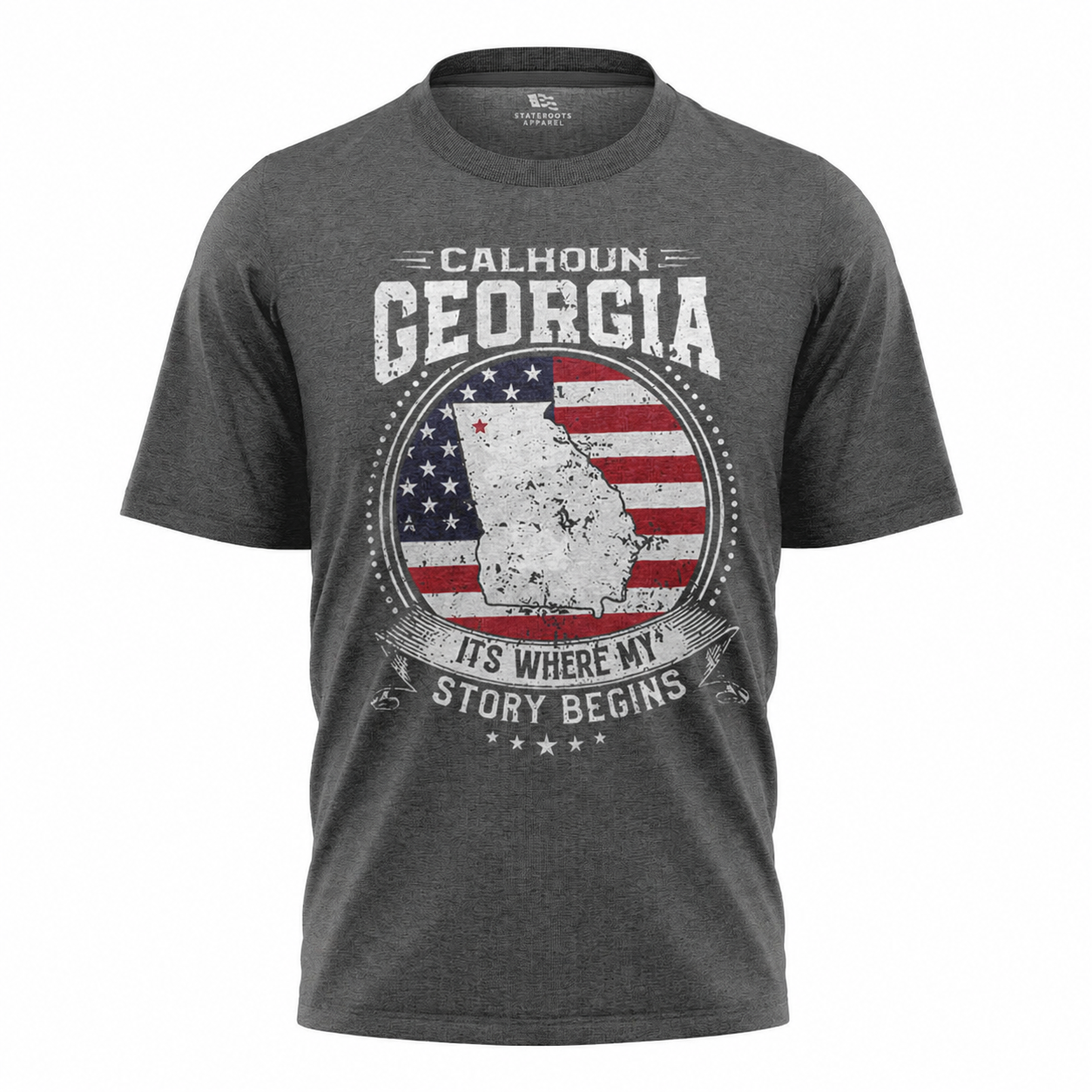 Calhoun Georgia T-Shirt | American Flag Hometown Pride Patriotic Tee