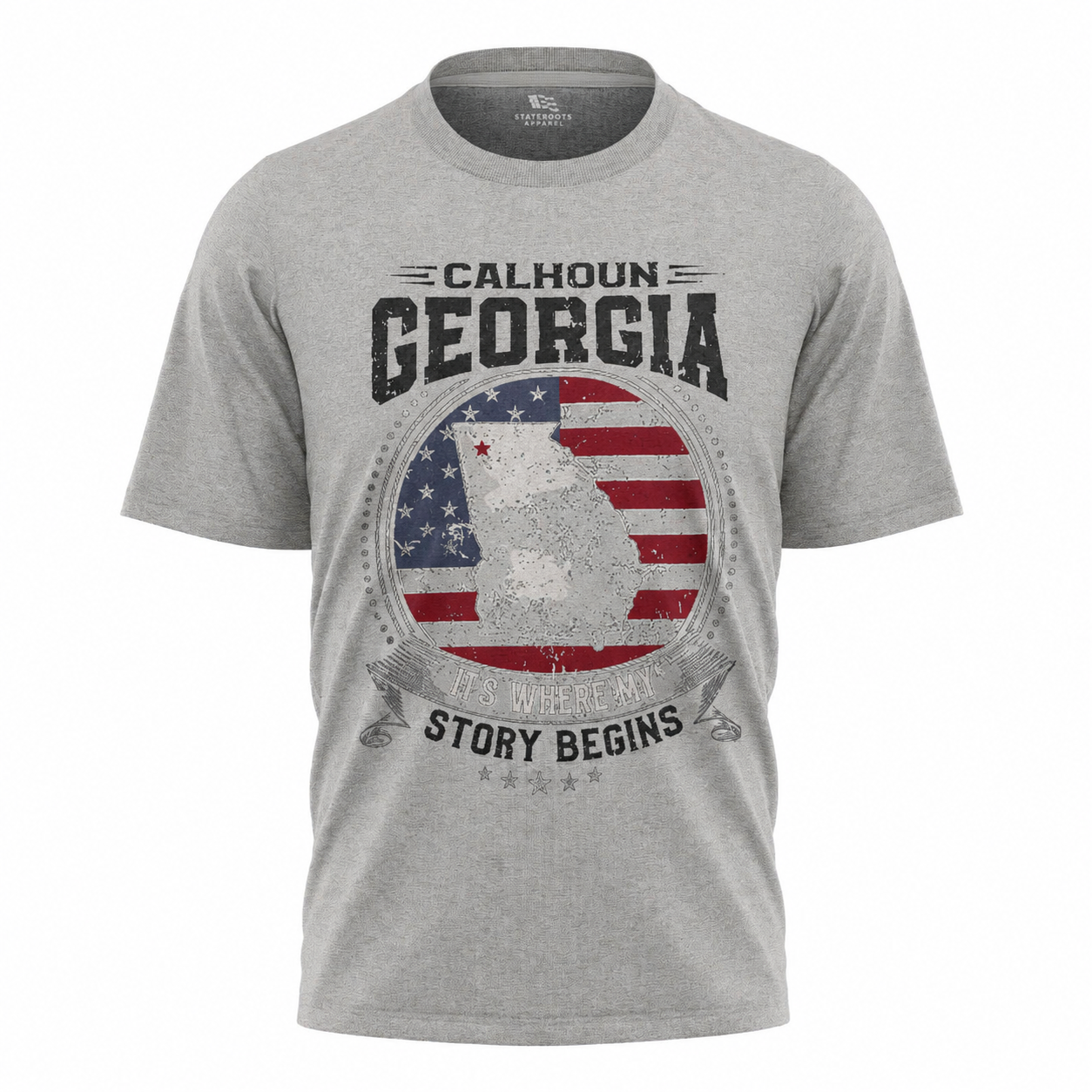Calhoun Georgia T-Shirt | American Flag Hometown Pride Patriotic Tee