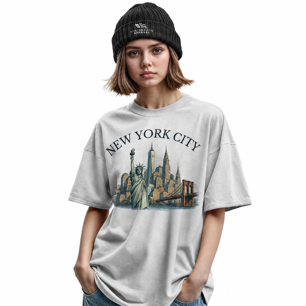 New York City Vintage Skyline T-Shirt | Comfort Colors Souvenir Tee