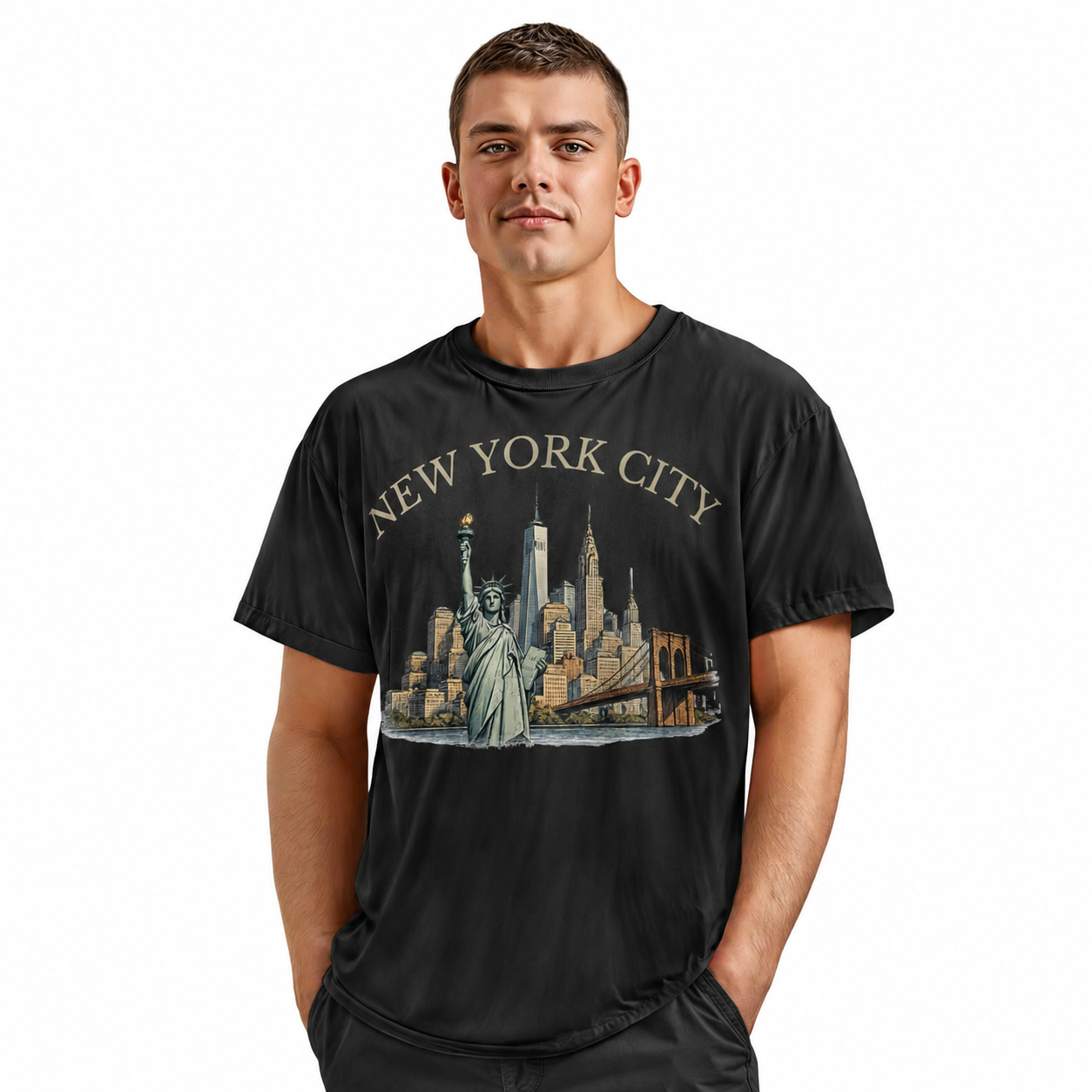 New York City Vintage Skyline T-Shirt | Comfort Colors Souvenir Tee