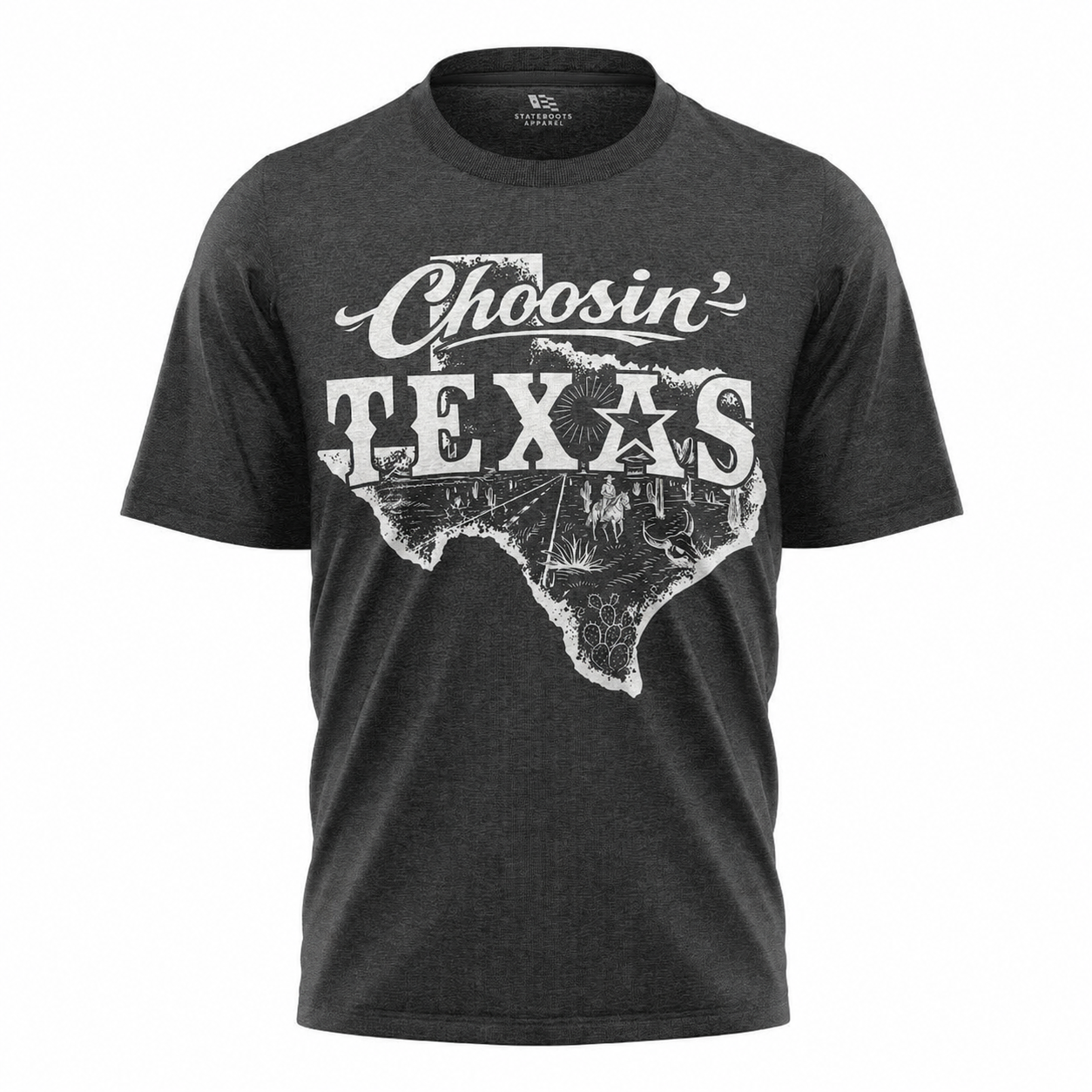 Choosin' Texas T-Shirt | Retro Country State Map Comfort Colors Tee