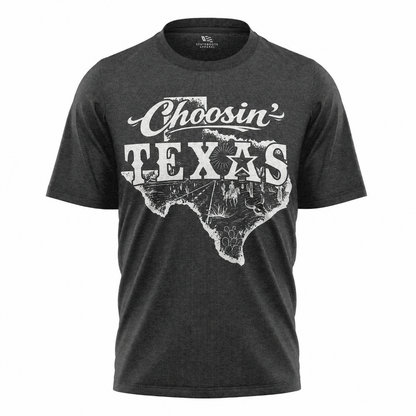 Choosin' Texas T-Shirt | Retro Country State Map Comfort Colors Tee