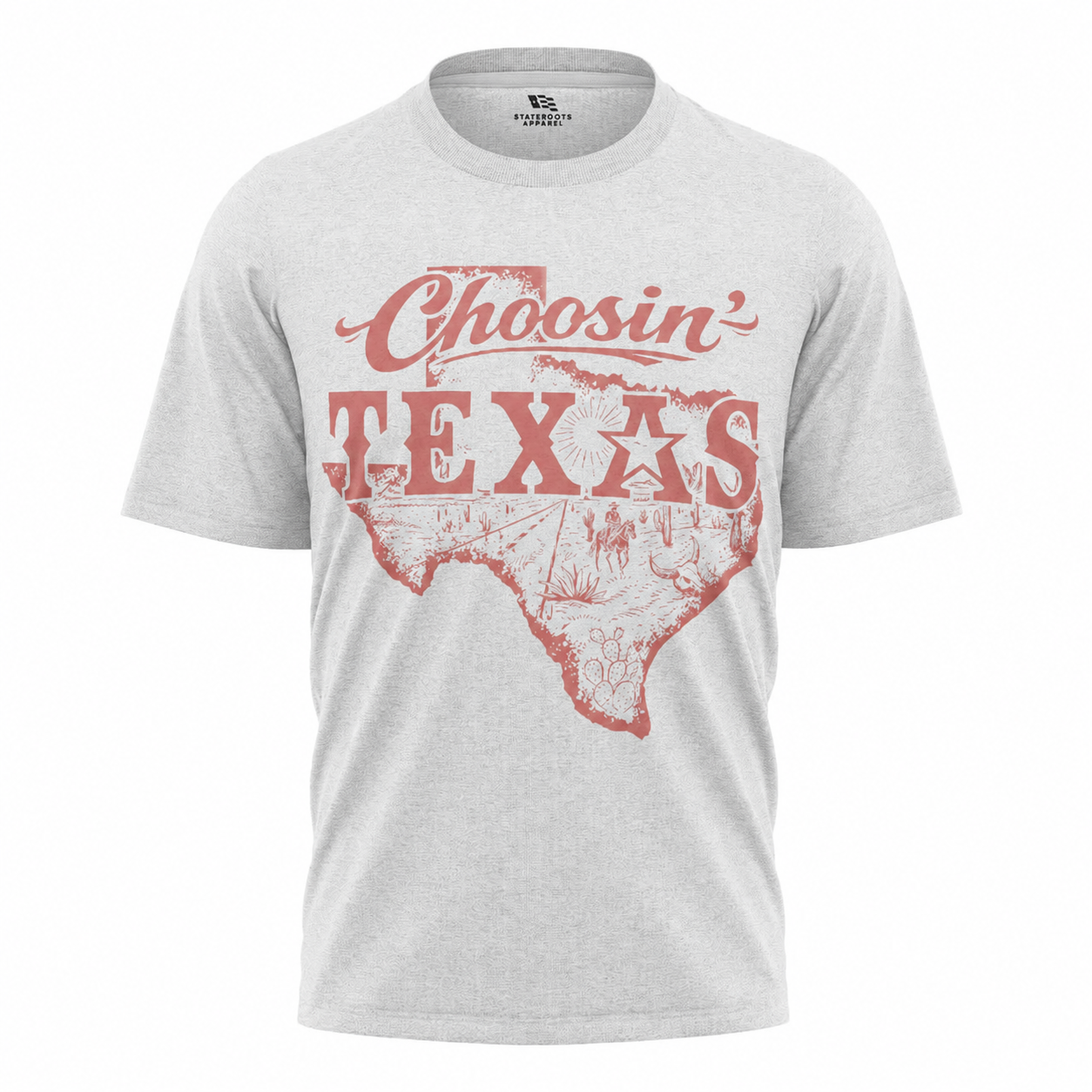 Choosin' Texas T-Shirt | Retro Country State Map Comfort Colors Tee