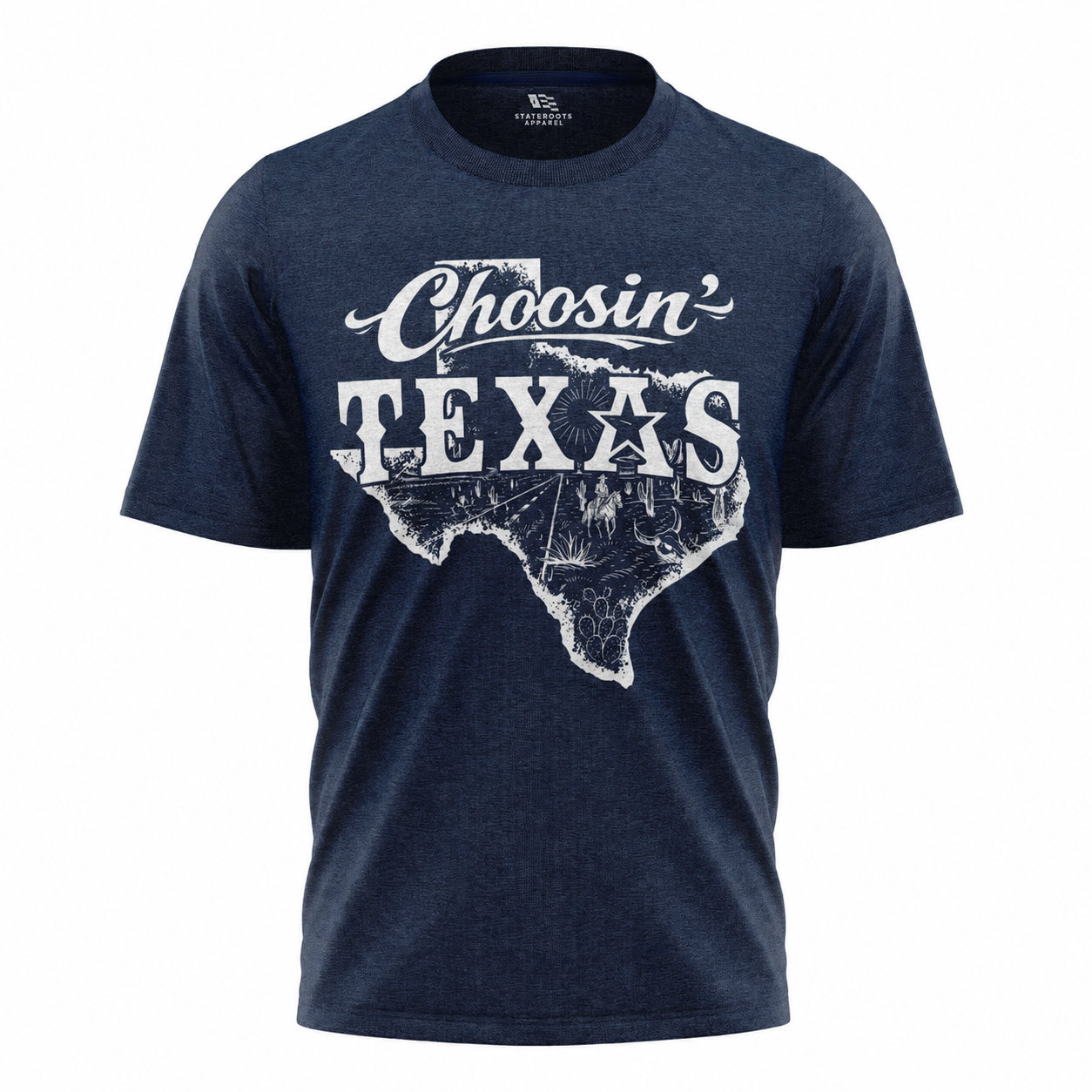 Choosin' Texas T-Shirt | Retro Country State Map Comfort Colors Tee