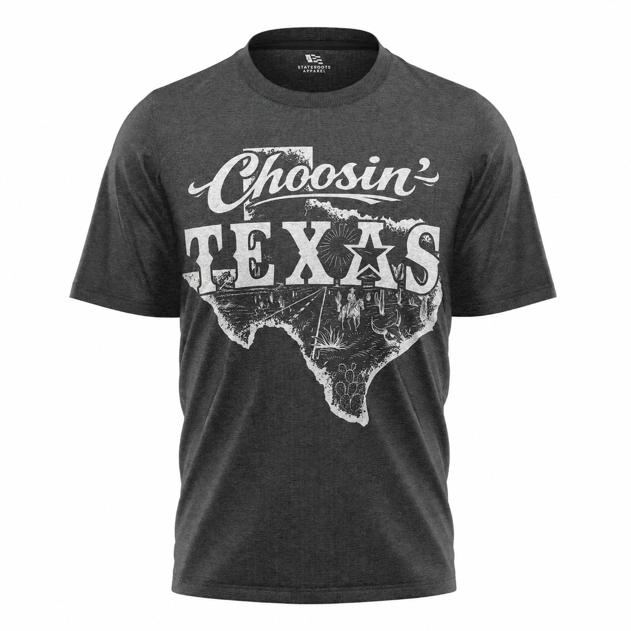 Choosin' Texas T-Shirt | Retro Country State Map Comfort Colors Tee
