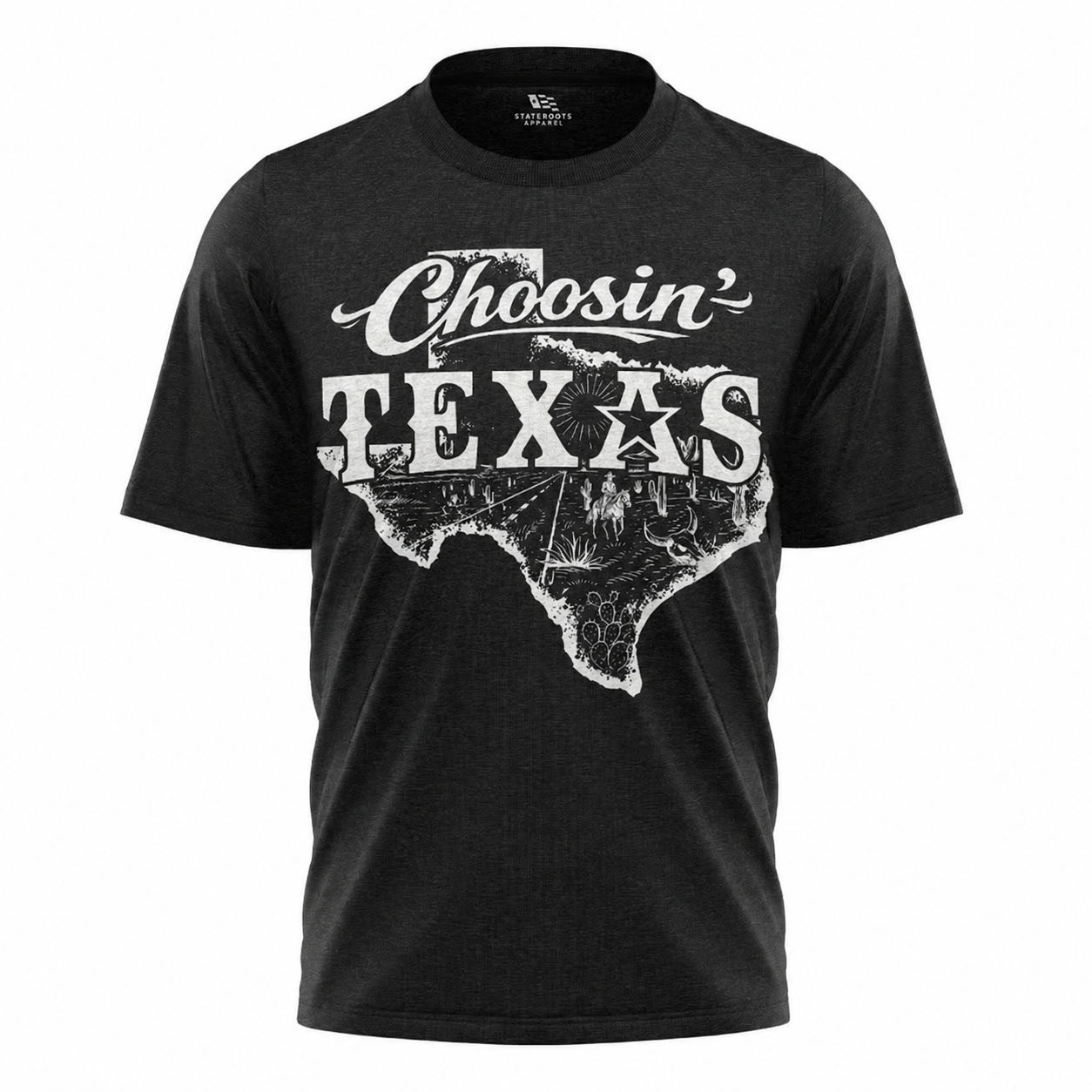 Choosin' Texas T-Shirt | Retro Country State Map Comfort Colors Tee