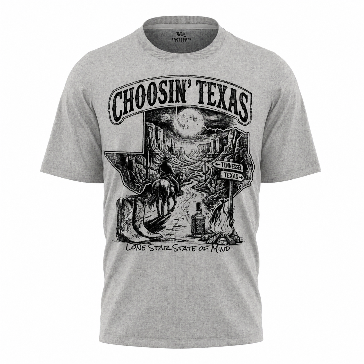 Choosin' Texas T-Shirt | Vintage Cowboy Lone Star State Western Tee