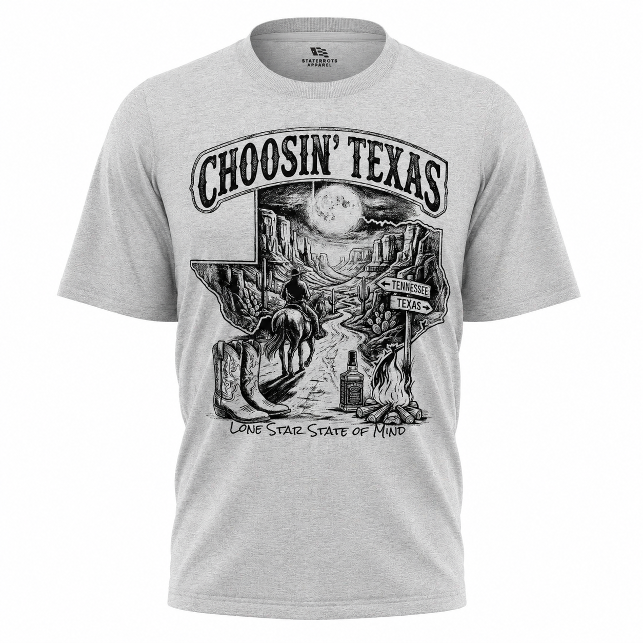 Choosin' Texas T-Shirt | Vintage Cowboy Lone Star State Western Tee