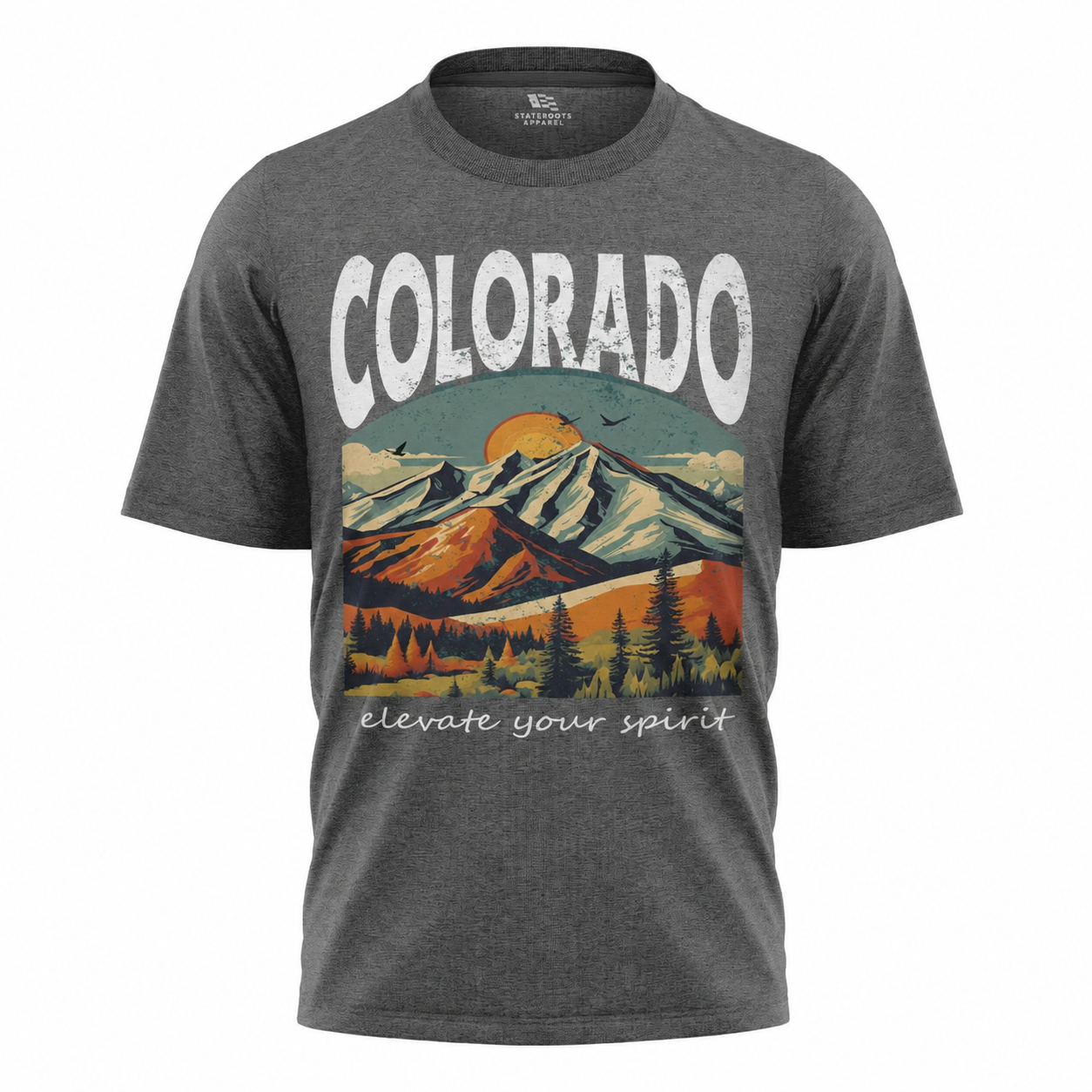 Colorado Mountains Graphic T-Shirt | Rocky Mountain Gift Tee