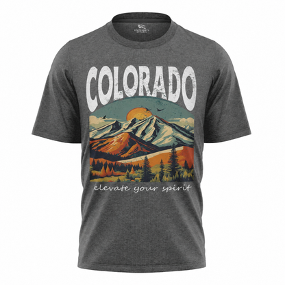 Colorado Mountains Graphic T-Shirt | Rocky Mountain Gift Tee