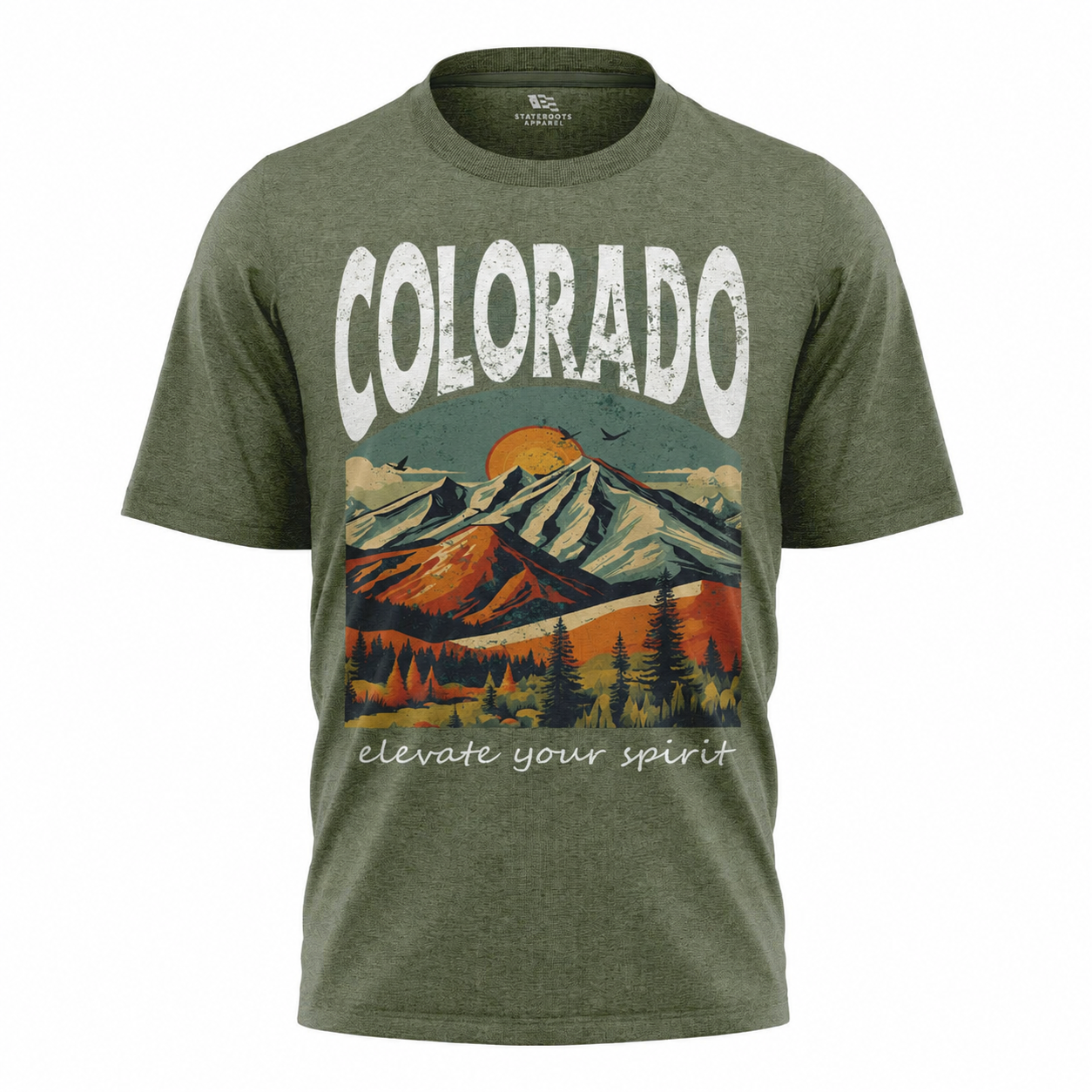 Colorado Mountains Graphic T-Shirt | Rocky Mountain Gift Tee
