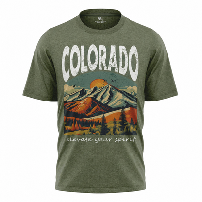 Colorado Mountains Graphic T-Shirt | Rocky Mountain Gift Tee