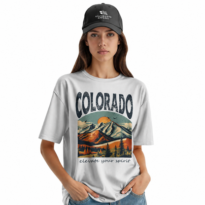 Colorado Mountains Graphic T-Shirt | Rocky Mountain Gift Tee