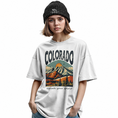 Colorado Mountains Graphic T-Shirt | Rocky Mountain Gift Tee