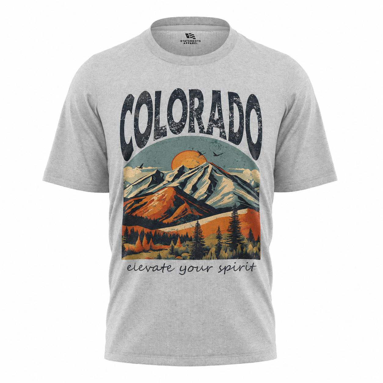 Colorado Mountains Graphic T-Shirt | Rocky Mountain Gift Tee