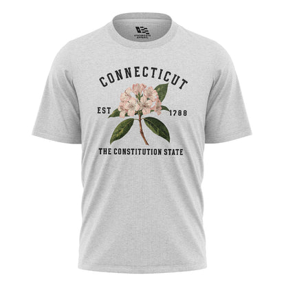 Connecticut Mountain Laurel T-Shirt | Botanical 1788 Tee - White