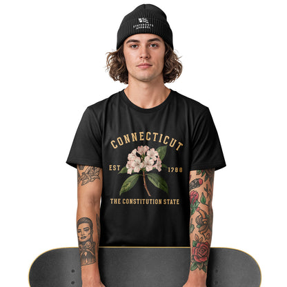 Connecticut Mountain Laurel T-Shirt | Botanical 1788 Tee - White