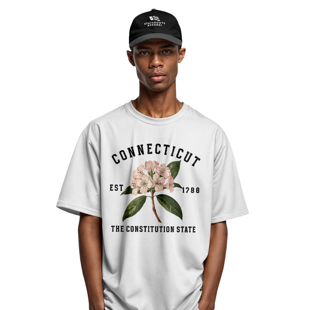 Connecticut Mountain Laurel T-Shirt | Botanical 1788 Tee - White