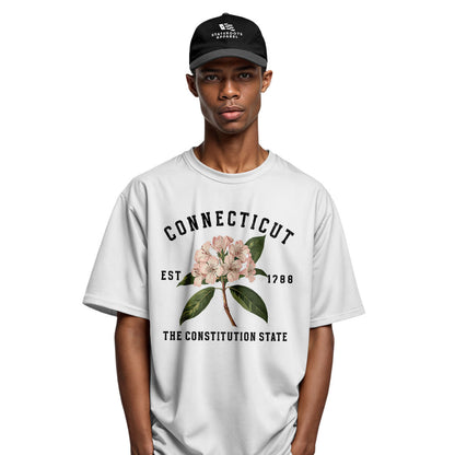 Connecticut Mountain Laurel T-Shirt | Botanical 1788 Tee - White
