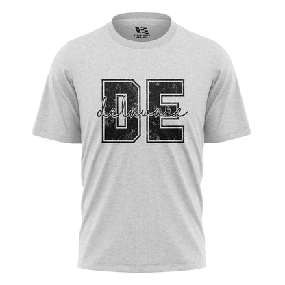 Delaware DE Letters T-Shirt | Varsity Script Tee - white - image 2