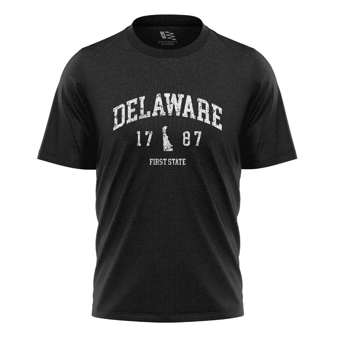 Delaware First State 1787 T-Shirt | Varsity Tee - black - image 3