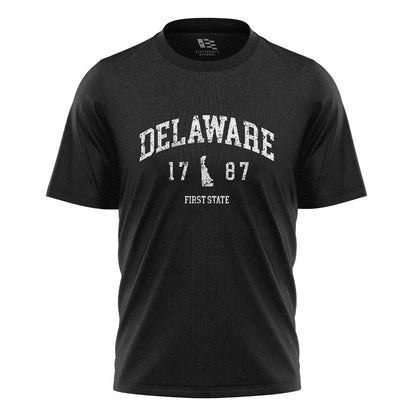 Delaware First State 1787 T-Shirt | Varsity Tee - black - image 3