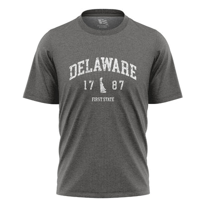 Delaware First State 1787 T-Shirt | Varsity Tee - charcoal - image 6