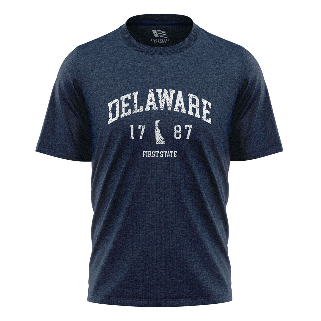 Delaware First State 1787 T-Shirt | Varsity Tee - navy - image 4